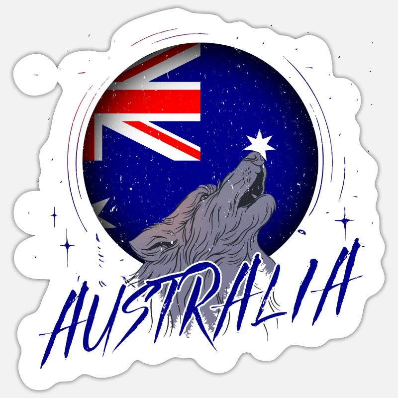 Australia - Sticker size S (10 x 10 cm) - white matte