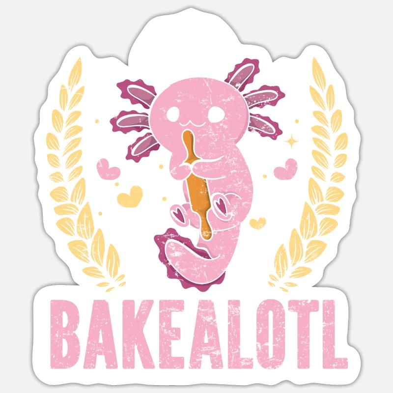 Bakery Bakealotl Baking Lovers Baking Bread Sticker size S (10 x 10 cm)