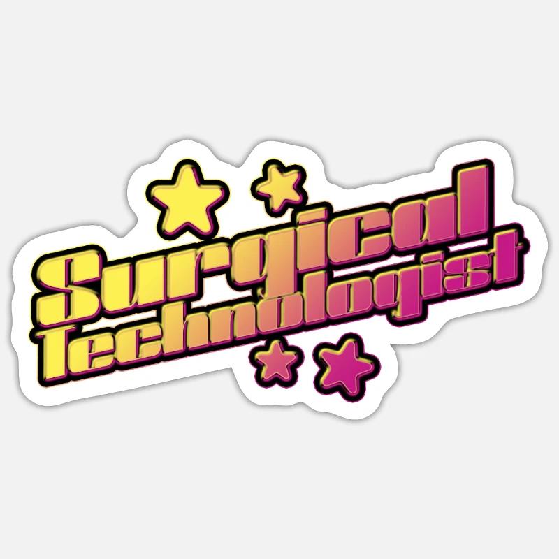 Chirurgisch-technischer Assistent Chirurg Sticker Größe S (10 x 10 cm)