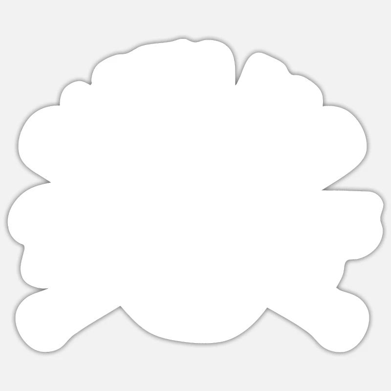 Funny Baseball - Sticker size S (10 x 10 cm) - white matte