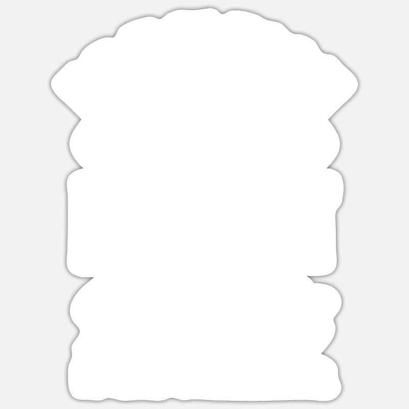 Funny Baseball - Sticker size S (10 x 10 cm) - white matte