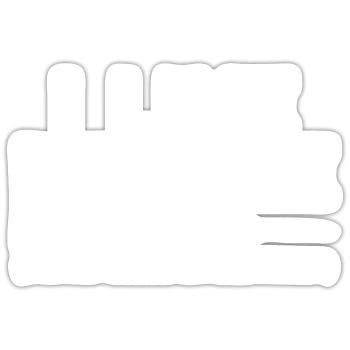 Anesthésiste Anesthésiologie Anesthésiste - Sticker taille S (10 x 10 cm) - blanc mat - Devant