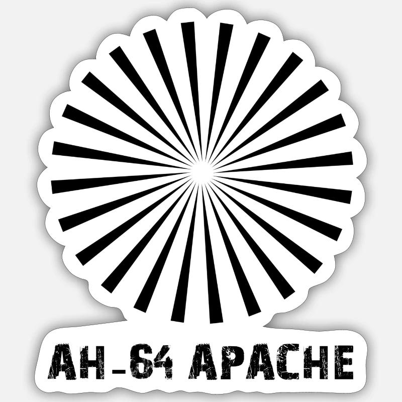 Ah 64 Apache Sticker Größe S (10 x 10 cm)
