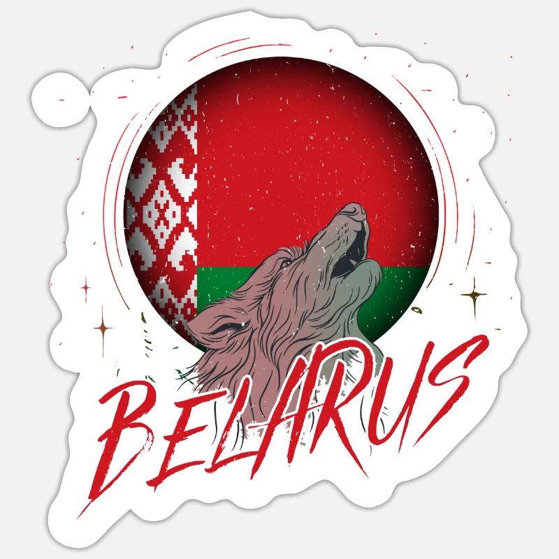 Belarus - Sticker size S (10 x 10 cm) - white matte