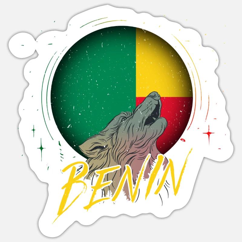 Benin - Sticker size S (10 x 10 cm) - white matte