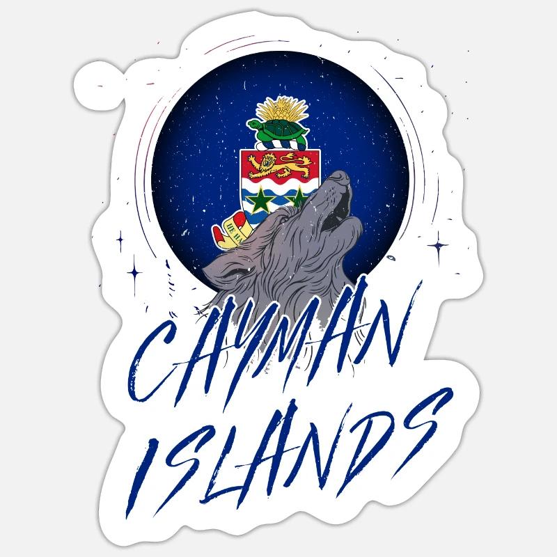 Îles Caïmans Sticker taille S (10 x 10 cm)