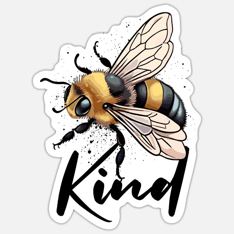 Bee Child - Sticker size S (10 x 10 cm) - white matte
