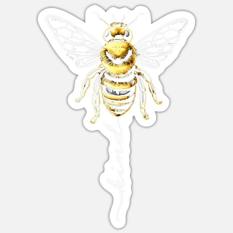 Bee Child - Sticker size S (10 x 10 cm) - white matte