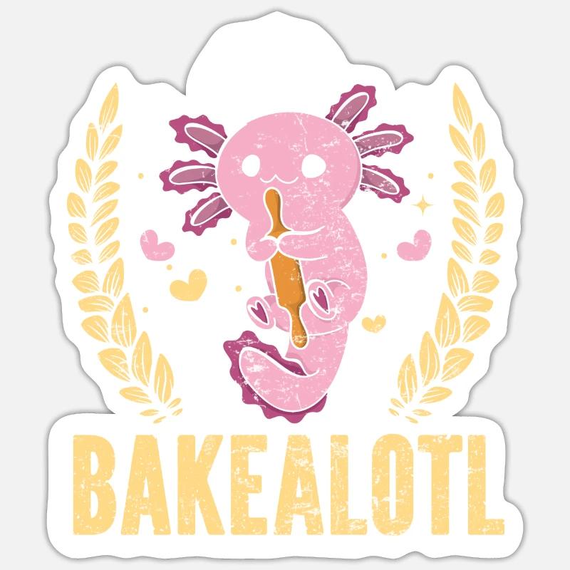 Bakery Bakealotl Baking Lovers Baking Bread Sticker size S (10 x 10 cm)