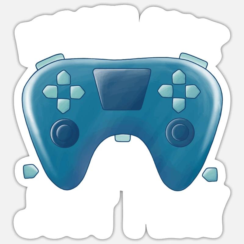 Arcade Game Let'S Just Play - Sticker size S (10 x 10 cm) - white matte