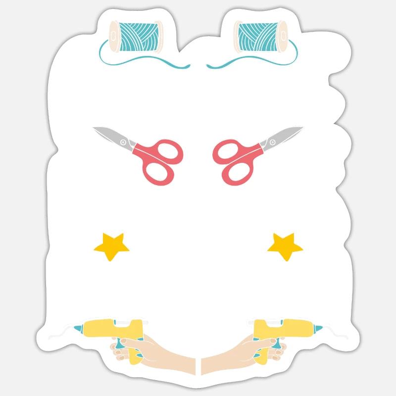 Mama Mutter Bastler Basteln Sticker Größe S (10 x 10 cm)