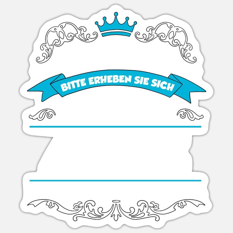 Arne Name Design - Sticker Größe S (10 x 10 cm) - Mattweiß