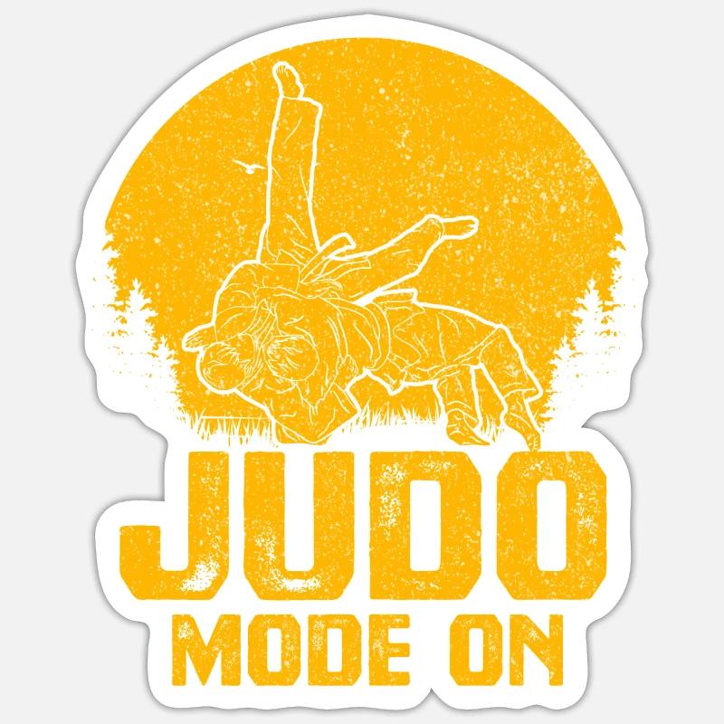 Mode judo activé Sticker taille S (10 x 10 cm)