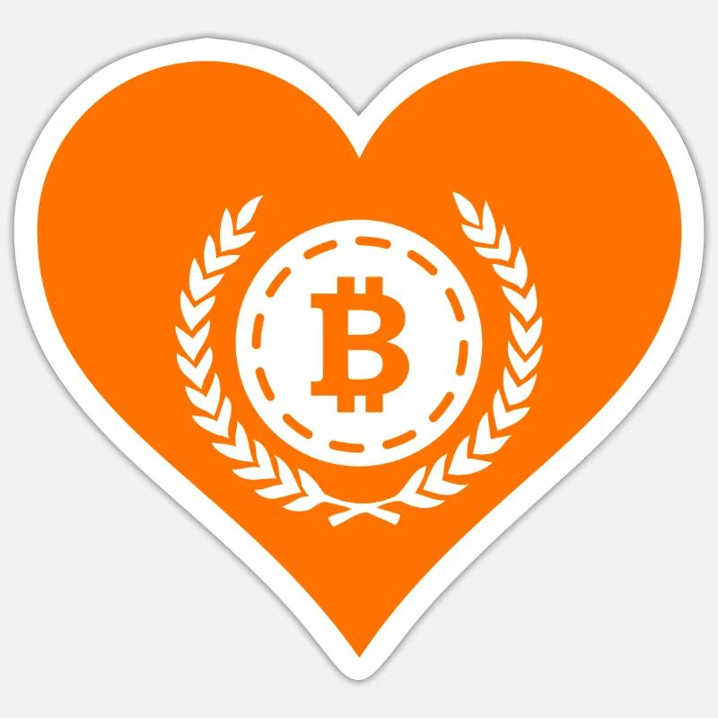 Bitcoin Crypto Cryptocurrency Splash - Sticker taille S (10 x 10 cm) - blanc mat