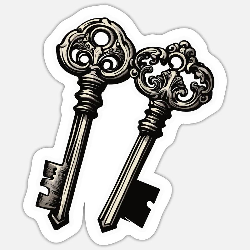 Key / Lock / Locked / Security Sticker size S (10 x 10 cm)