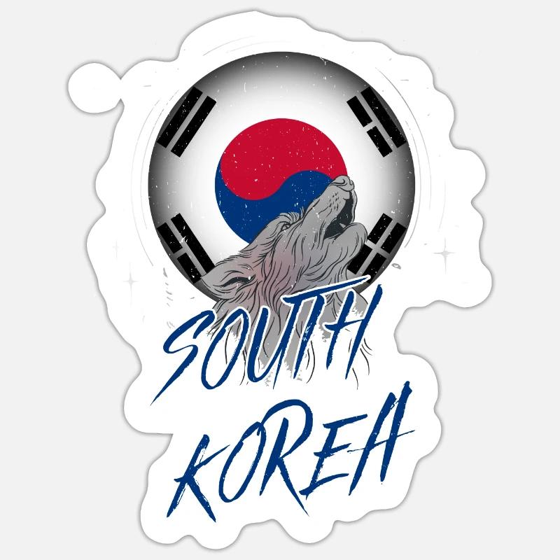South Korea Sticker size S (10 x 10 cm)
