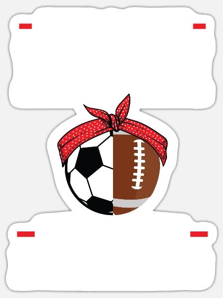 baller fussball baller Geschenk - Sticker Größe S (10 x 10 cm) - Mattweiß
