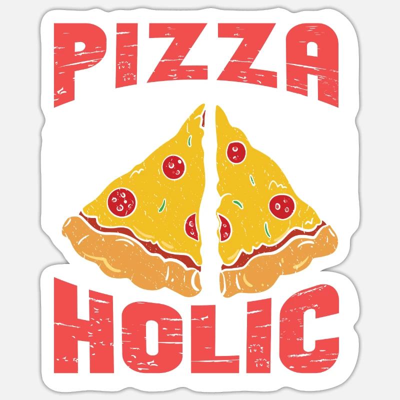 Pizza Holic Cuisson Pâte à pizza Pizza Hobby Baker Sticker taille S (10 x 10 cm)