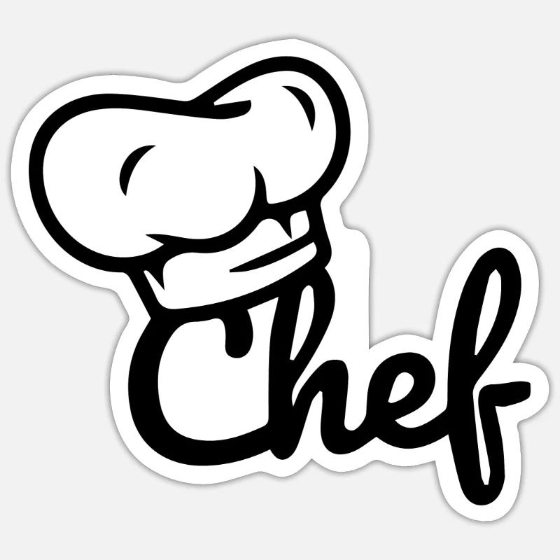 Personalized Chef Sticker size S (10 x 10 cm)