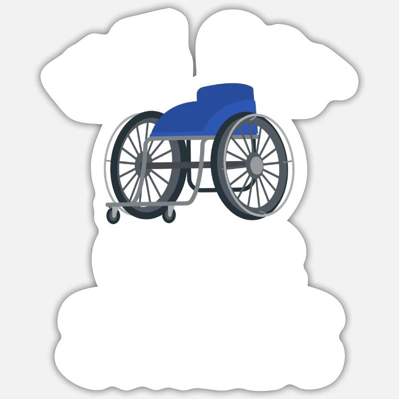 Ich Habe Stuhlfähigkeiten Lustig Paralympischer Sticker Größe S (10 x 10 cm)
