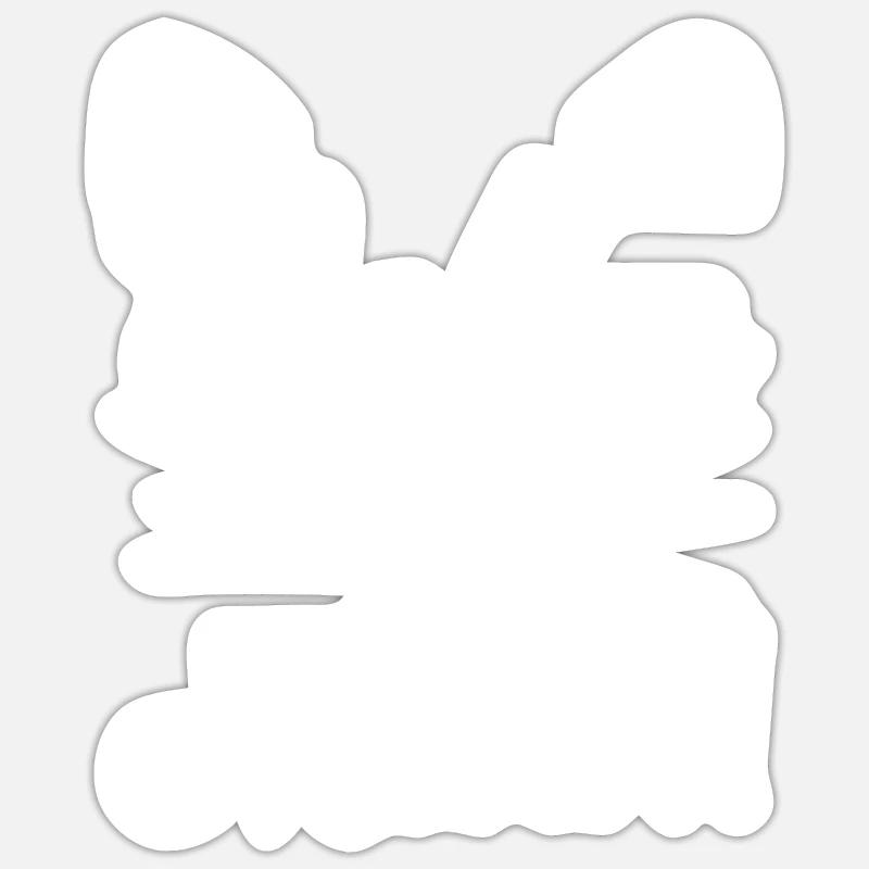 Coffee... Exactly meow!! - Sticker size S (10 x 10 cm) - white matte