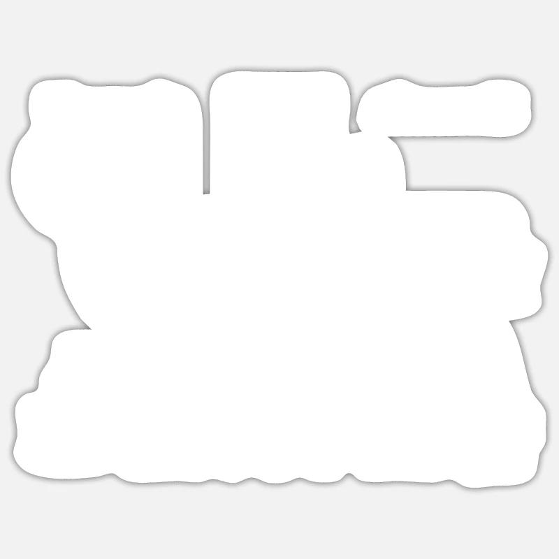 Der Kaffee-Zwerg - Sticker Größe S (10 x 10 cm) - Mattweiß