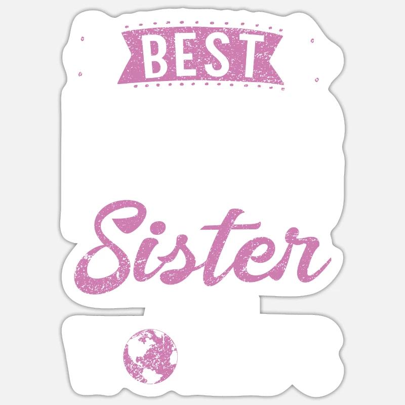 Big Sister Gift - Sticker size S (10 x 10 cm) - white matte