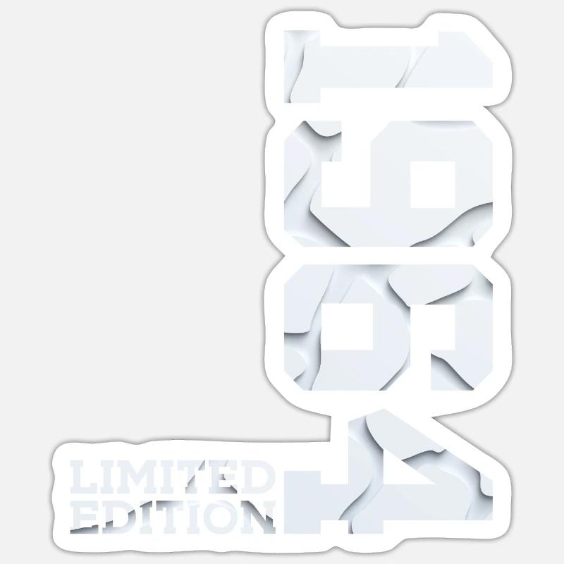 62E ANNIVERSAIRE ÉDITION LIMITÉE 1964 - Sticker taille S (10 x 10 cm) - blanc mat