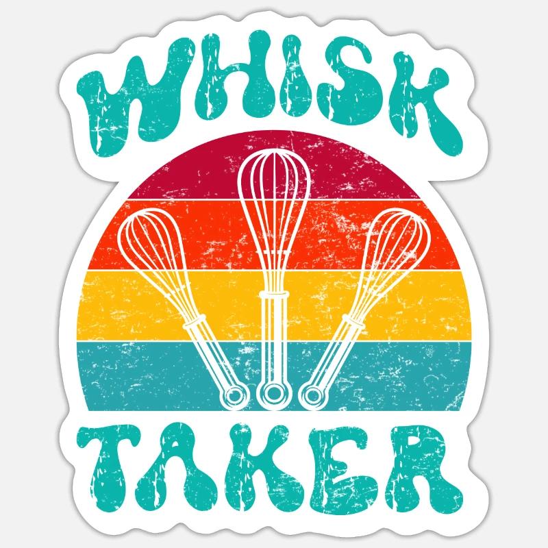 Baker Whisk Taker Baking Lover Baking Dough Sticker size S (10 x 10 cm)