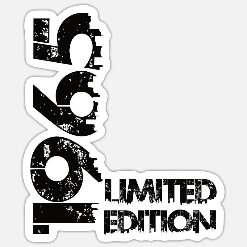 Édition limitée 1965 - Sticker taille S (10 x 10 cm) - blanc mat