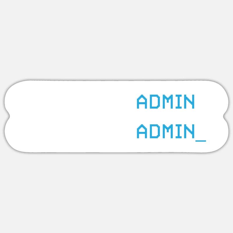 Username Admin Password Programmer Sticker size S (10 x 10 cm)