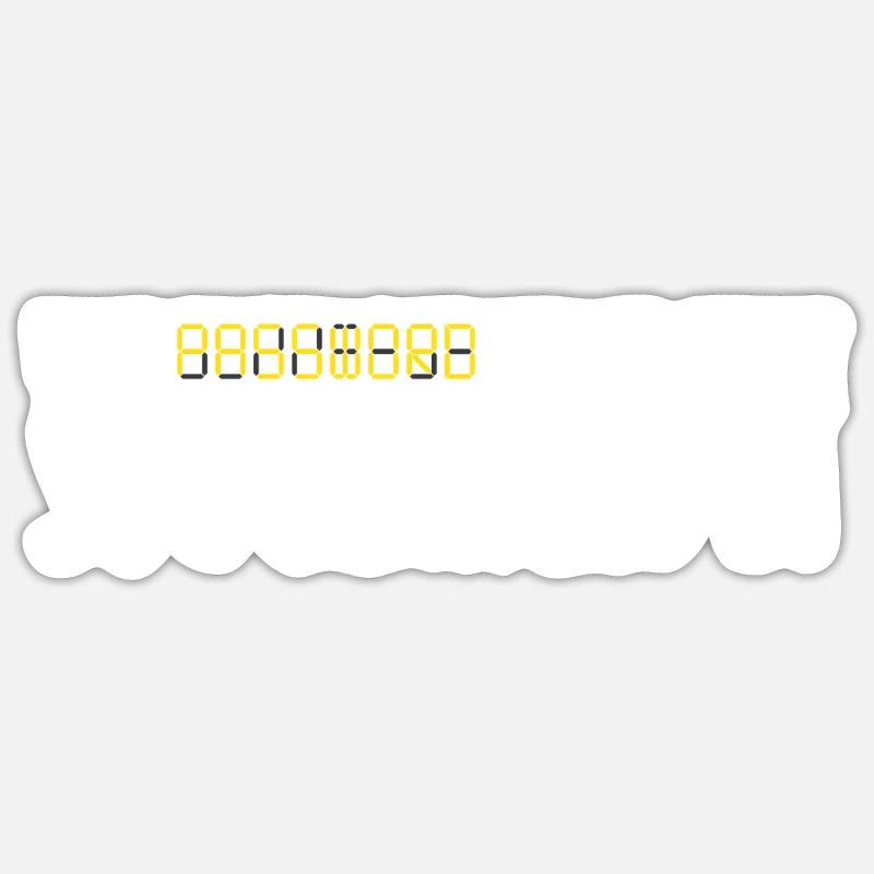 Password I Changed It Hack Programmierer - Sticker Größe S (10 x 10 cm) - Mattweiß