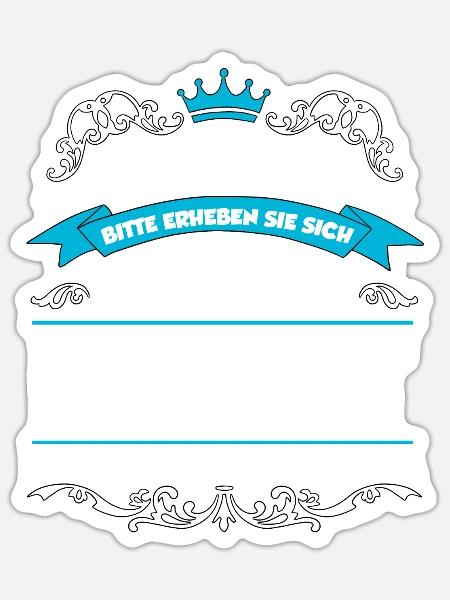 Ernst Name Design - Sticker Größe S (10 x 10 cm) - Mattweiß
