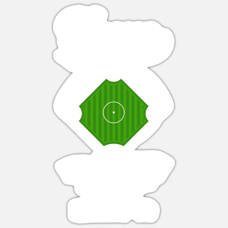 Funny Baseball - Sticker size S (10 x 10 cm) - white matte