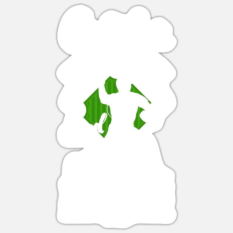Funny Baseball - Sticker size S (10 x 10 cm) - white matte