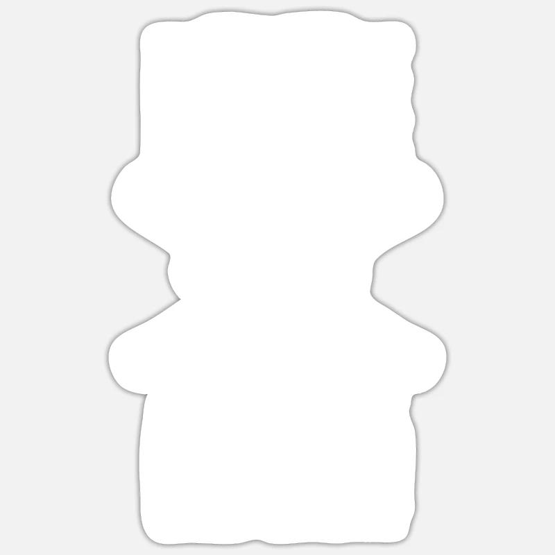 Drôle de baseball - Sticker taille S (10 x 10 cm) - blanc mat