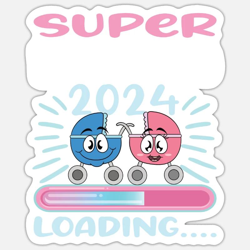 Nonna 2024 Loading Oma 2024 Sticker Größe S (10 x 10 cm)