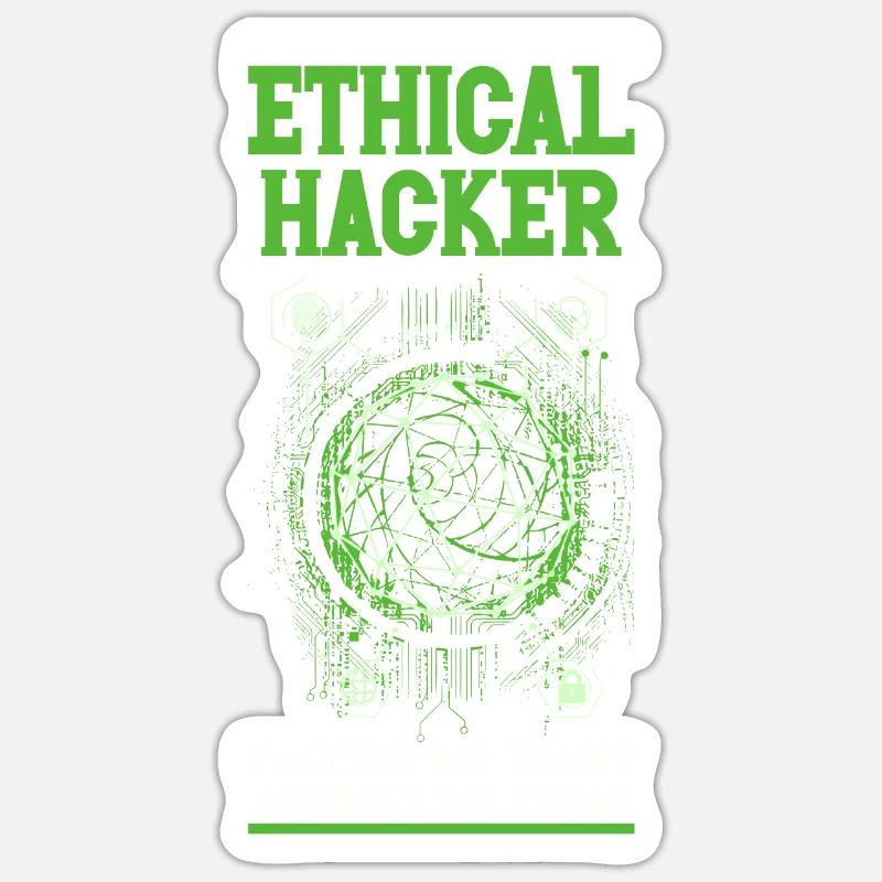 Ethical Hacking Analyst Ethical Cyber Security Sticker Größe S (10 x 10 cm)