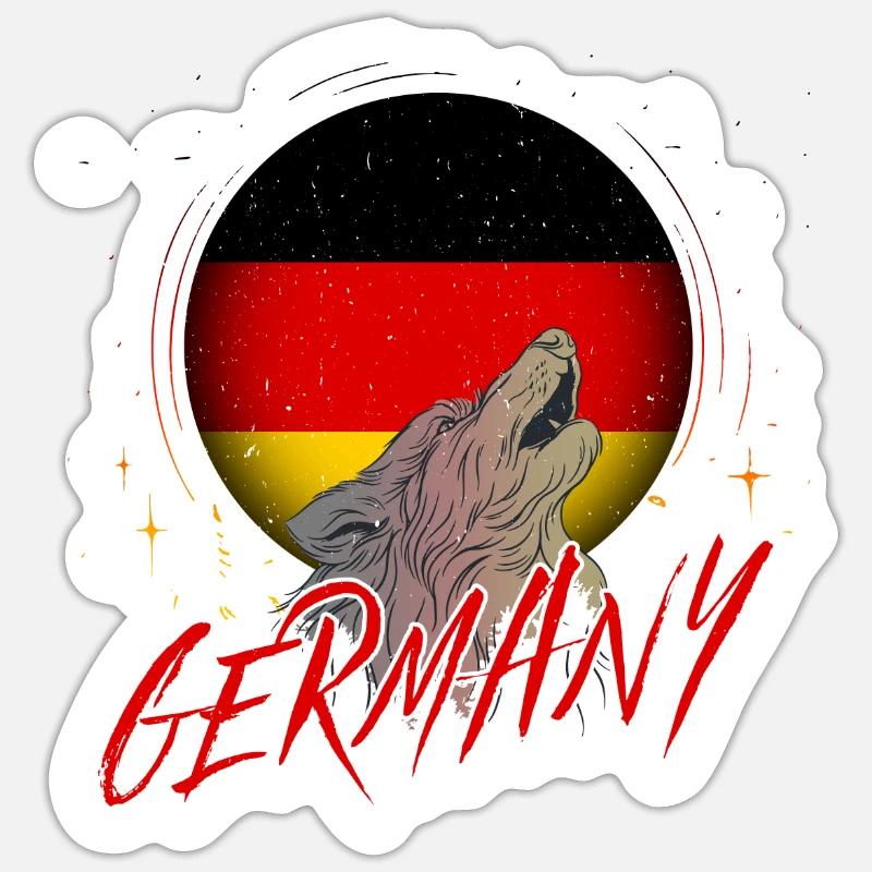 Germany - Sticker size S (10 x 10 cm) - white matte