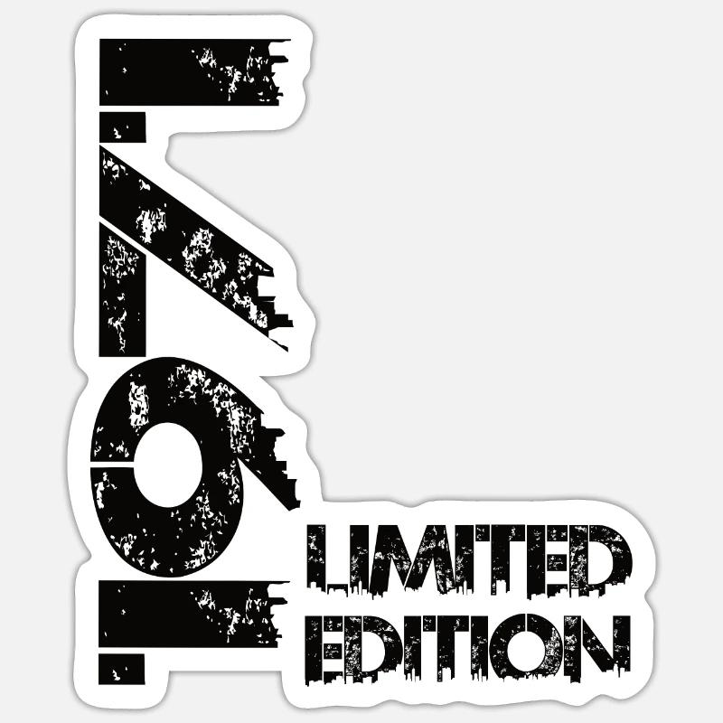 Édition limitée 1971 - Sticker taille S (10 x 10 cm) - blanc mat