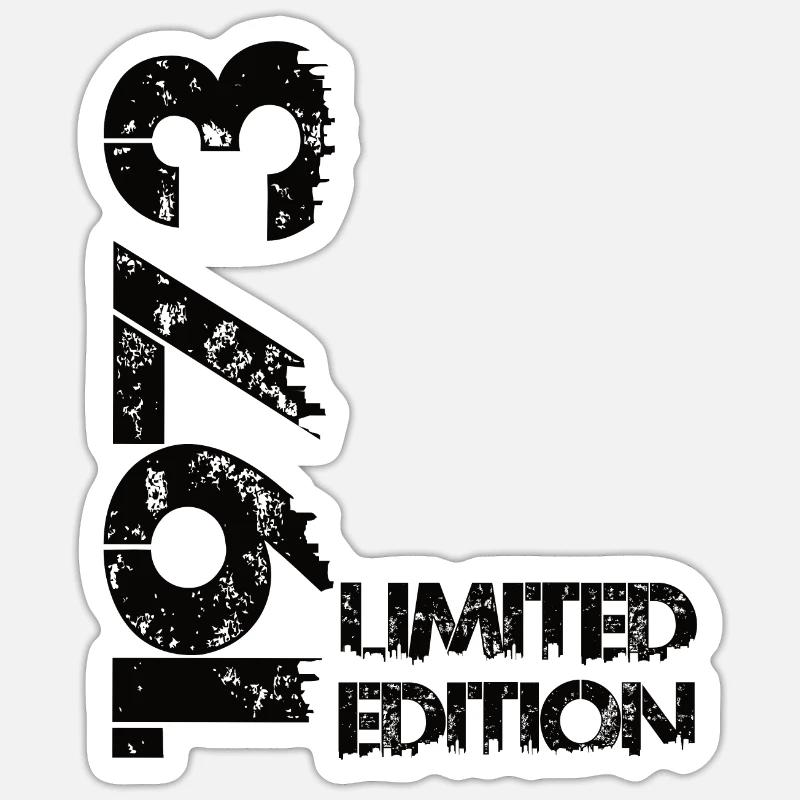 Édition limitée 1973 - Sticker taille S (10 x 10 cm) - blanc mat