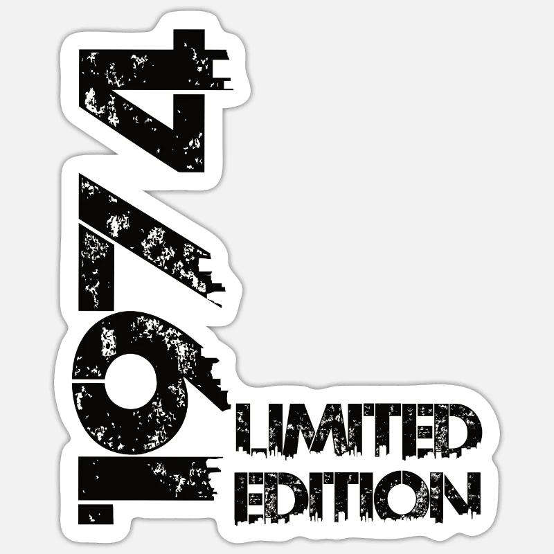 Édition limitée 1974 - Sticker taille S (10 x 10 cm) - blanc mat