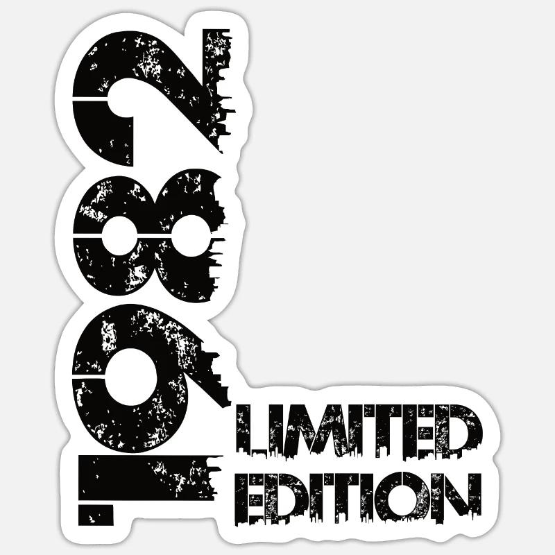 Édition limitée 1982 - Sticker taille S (10 x 10 cm) - blanc mat