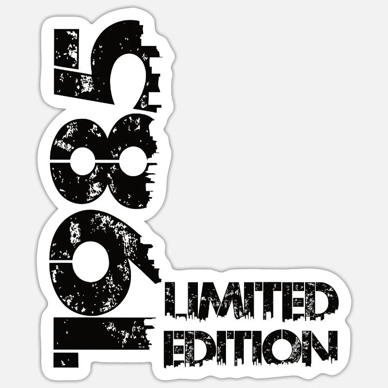 Édition limitée 1985 - Sticker taille S (10 x 10 cm) - blanc mat