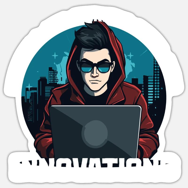 Ethical Hacking Analyst Ethical Cyber Security Sticker Größe S (10 x 10 cm)