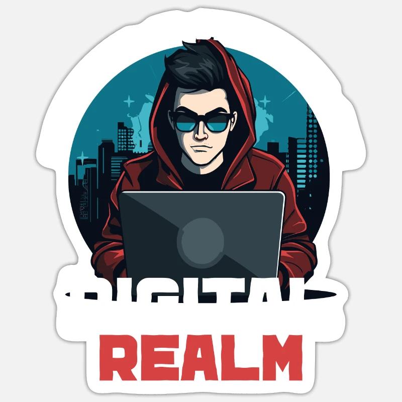 Ethical Hacking Analyst Ethical Cyber Security - Sticker Größe S (10 x 10 cm) - Mattweiß