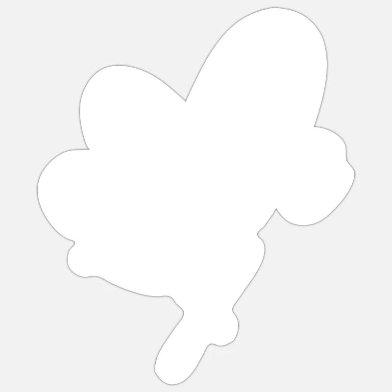 Amour - Sticker taille S (10 x 10 cm) - blanc mat