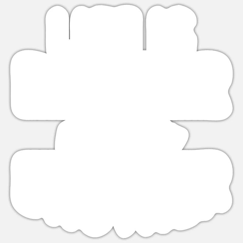 Cadeaux de soeur - Sticker taille S (10 x 10 cm) - blanc mat