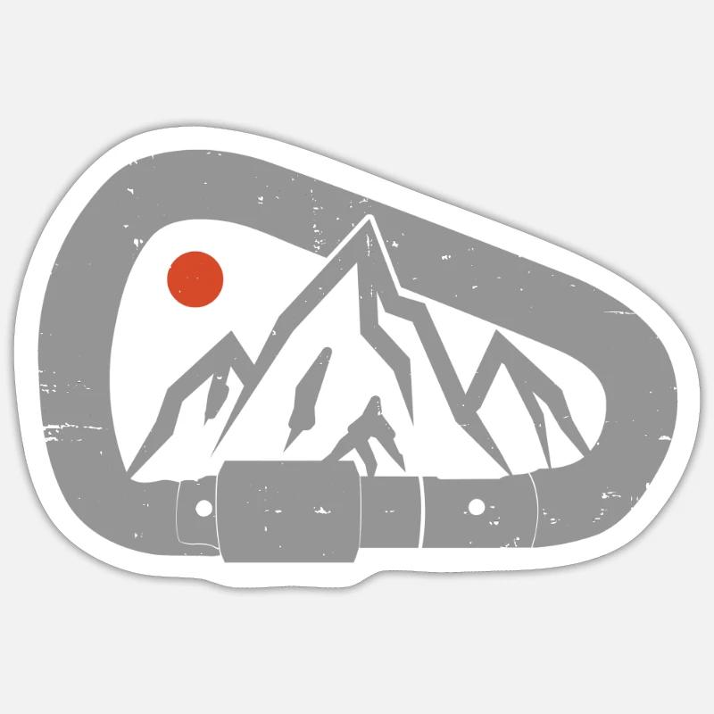 Climbing Bouldering Climber Gift - Sticker size S (10 x 10 cm) - white matte