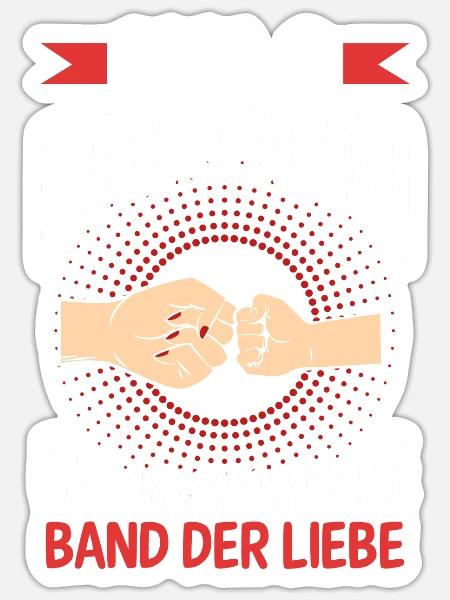 Oma Großmutter und Enkelin - Sticker Größe S (10 x 10 cm) - Mattweiß